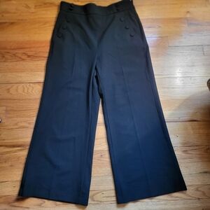 MARELLA Black Wide-Leg Women's Pants